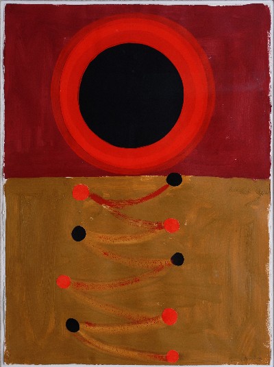   'Black Sun on Ochre' by Sir Terry Frost