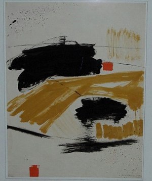 'Untitled' Ochre by Anthony Benjamin